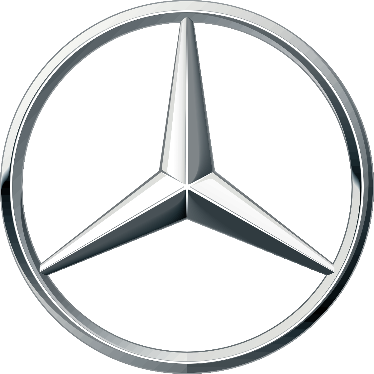 Luxury limousine logo of Mercedes Benz