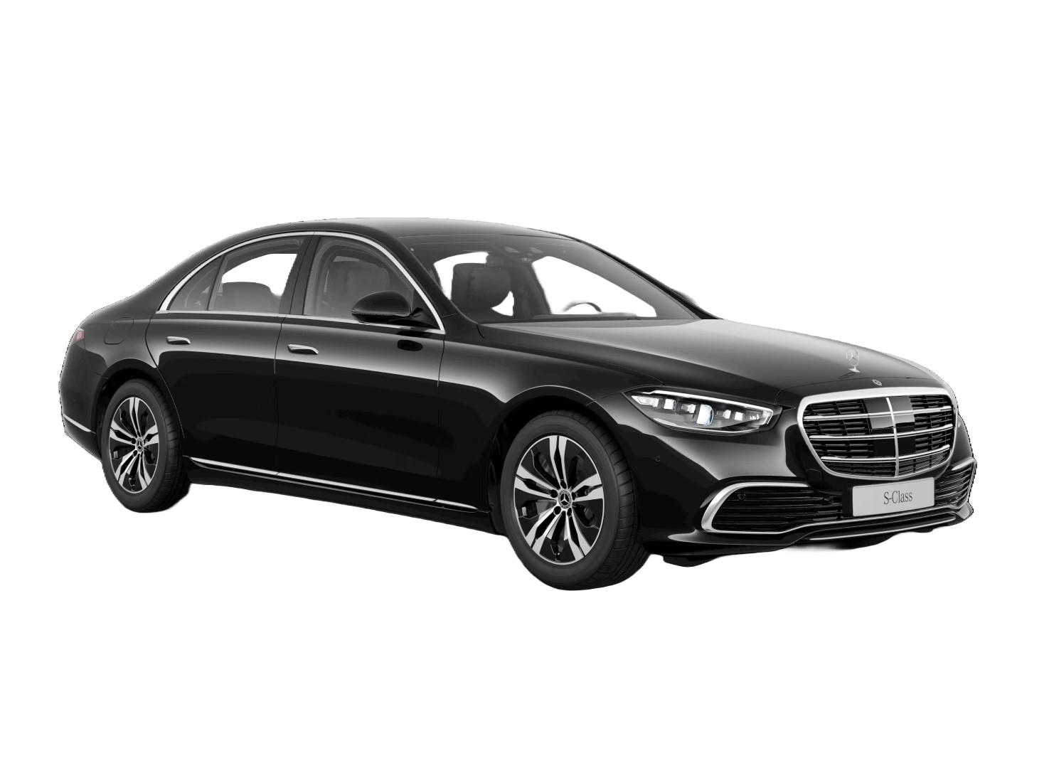 Luxury Mercedes-Benz S-Class used for premium transport across Switzerland