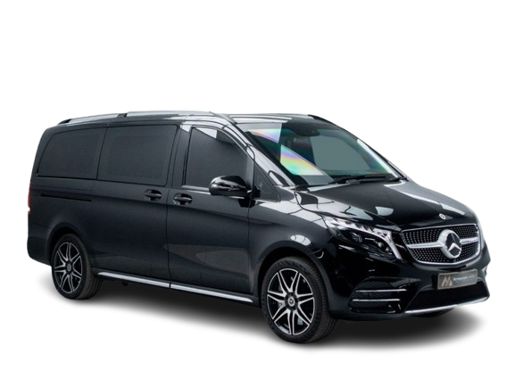 Luxury Mercedes-Benz V-Class used for premium transport across Switzerland